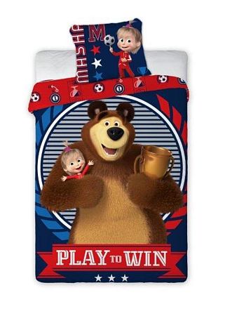 Gyerek ágynemű Mása és a medve Play