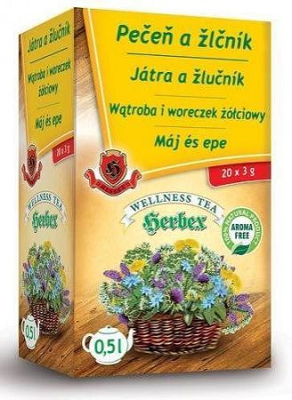 Herbex Máj és epe tea, 20 filter, 60 g