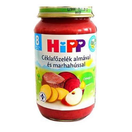 Hipp 6440 céklafőzelék almával-marhahús., 220 g