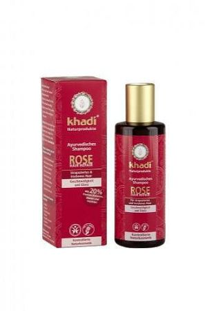 Khadi bio sampon, 210 ml - Rózsa