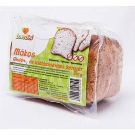 Love Diet Glutén- és laktózmentes  mákos kenyér 350 g