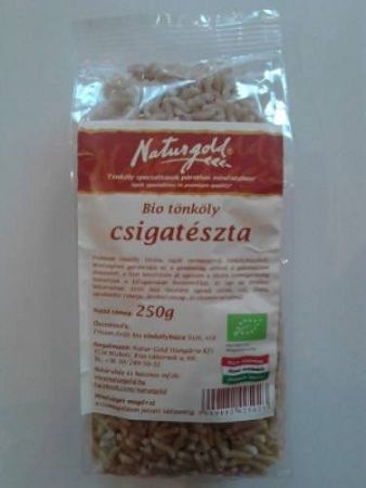 Naturgold bio tönköly csiga - fehér, 250 g