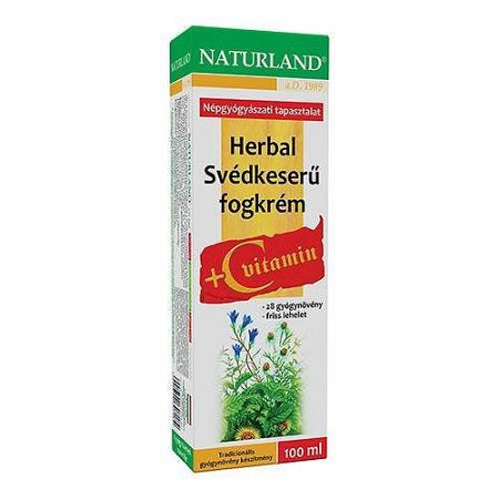 Naturland Herbal Svédkeserű fogkrém+C-vitamin, 100 ml