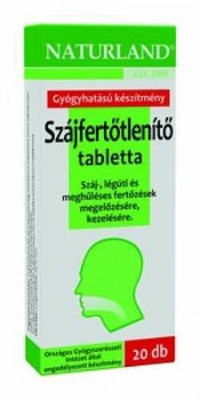 Naturland Szájfertőtlenítő tabletta, 20 db