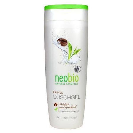 Neobio Tusfürdő Energy bio Koffeinnel és bio Zöld teával, 250 ml