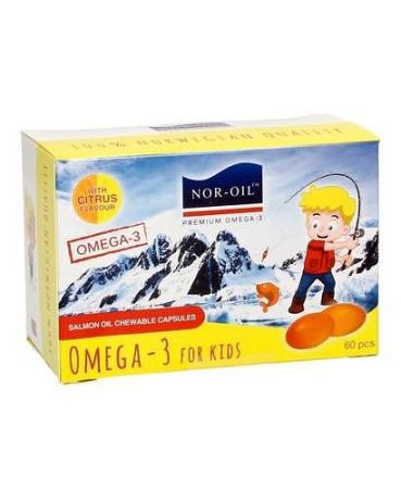 Nor-oil lazacolaj omega 3 kapszula gyermekeknek, 60 db