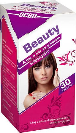 OCSO Beauty étrendkiegészítő, 30 db kapszula – A haj, a bőr és a köröm szépségéért