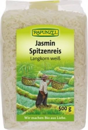 Rapunzel bio Jázmin rizs, hosszúszemű fehér, 500 g