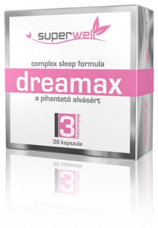 Superwell Dreamax kapszula - A pihentető alvásért 36 db