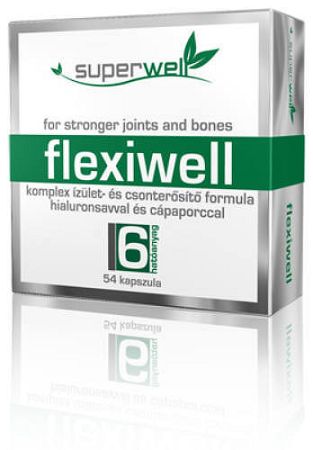 Superwell Flexiwell kapszula - Komplex ízület- és csonterősítő formula 54 db