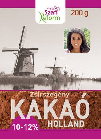 Szafi Reform Zsírszegény holland kakaópor 10-12%, 200 g