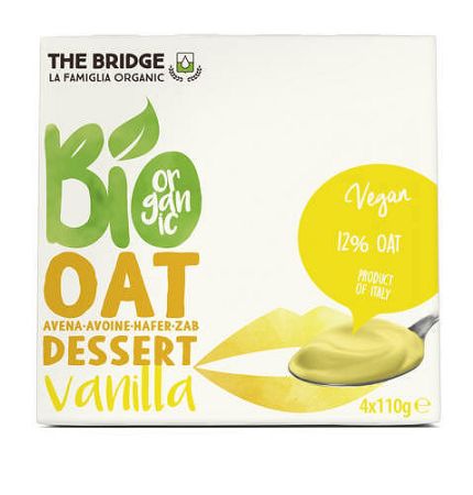 The Bridge bio zab desszert, 4x110 g - vaníliás