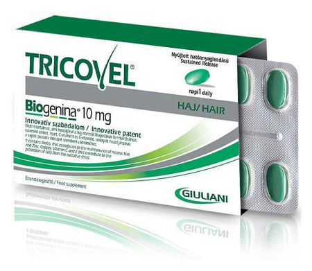 Tricovel Biogenina 10 mg, hajszépség vitamin, 30 db
