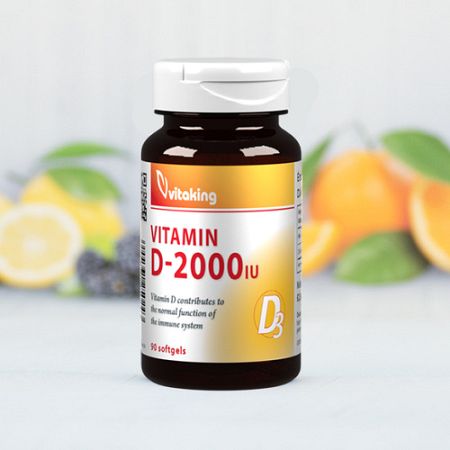 Vitaking D-2000 vitamin, 90 gélkapszula