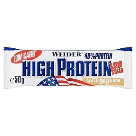Weider low carb protein szelet latte-mac 50 g