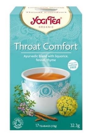Yogi Bio Toroknyugtató herba tea, THROAT COMFORT, 17 filter